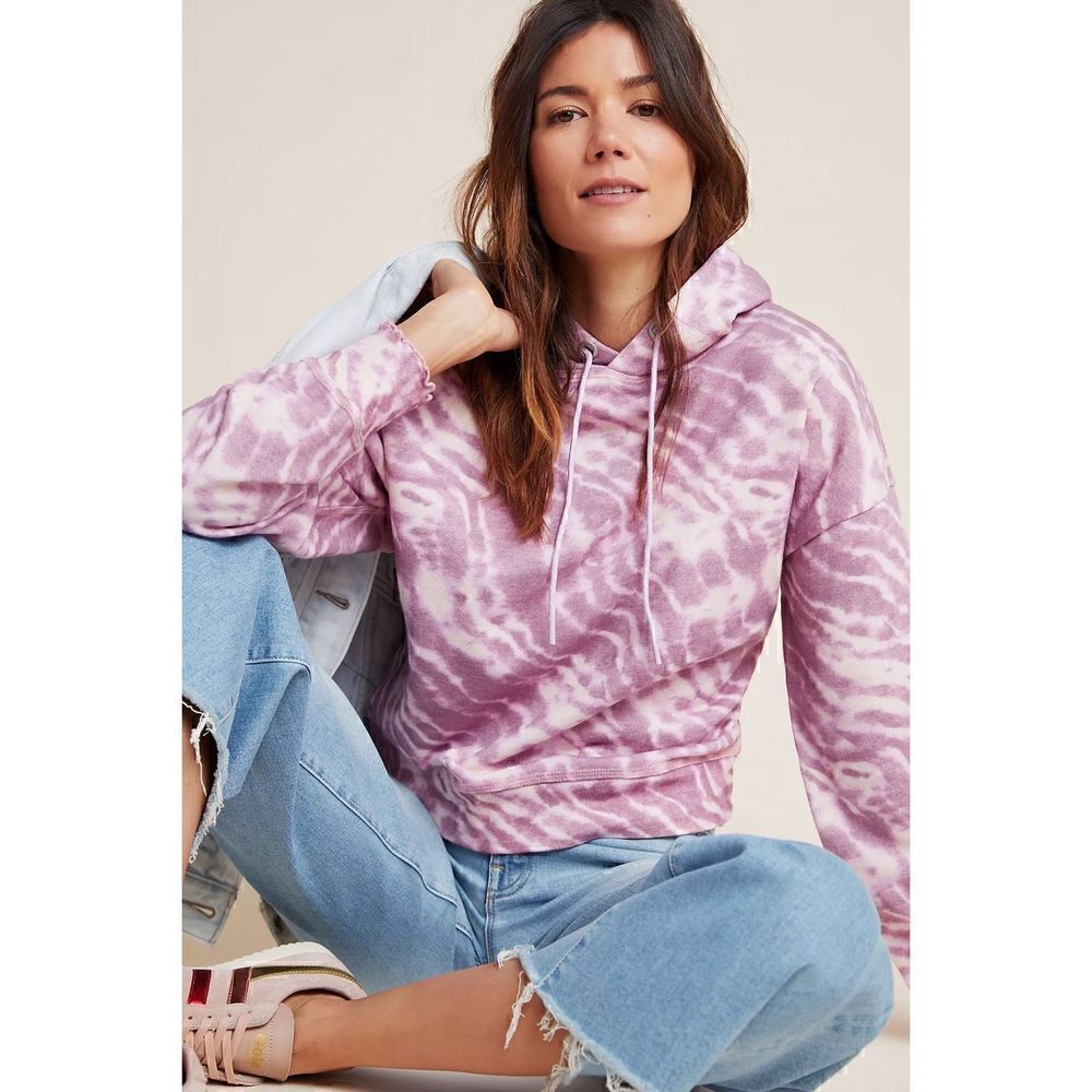 Paige Oakley Hoodie tie-dye pullover xs